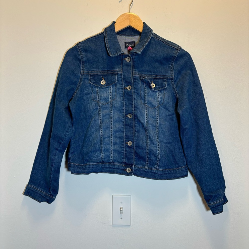 The Children's Place Blue Denim Jean Jacket Size 16 XXL Back to School